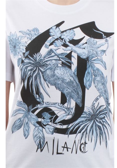 T-SHIRT LOGO FLOWER JUST CAVALLI | T-shirt | 78PAHT04 CJ500003